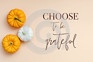 Fall background with small pumpkins