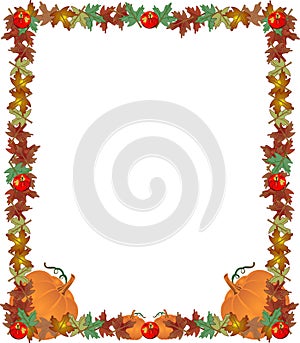 Fall border frame illustration photo