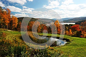 Fall in Catskill Mountains.