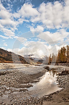 Fall on the Chilkat river