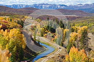 Fall Color Below Vega Dam