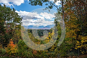 Fall color in Lake Placid NY