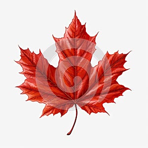 Fall color maple leaf clip art illustration