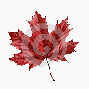 Fall color maple leaf clip art illustration