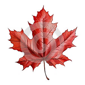 Fall color maple leaf clip art illustration