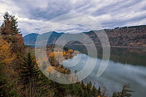 Fall Color at Ruthton Point in Hood River Oregon USA