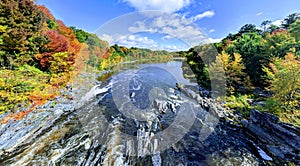 Fall colors in Anson Maine wide Angle