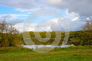 Fall colors can be glimpsed