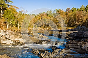 Fall colors at the Cossatot River