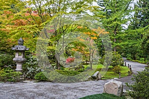 Fall Colors in Japanese Garden