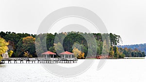 Fall Colors in lake front