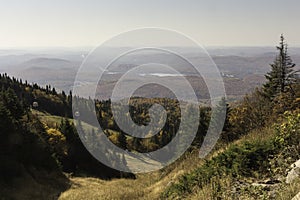 Fall colors from a mountain top