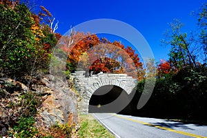 Fall Colors and Mountain Tunnel