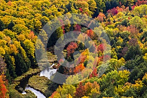 Fall colors at Porcupine Mountains