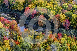 Fall colors at Porcupine Mountains