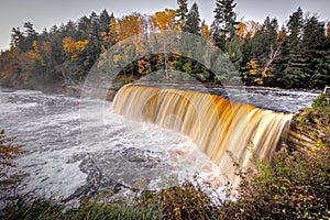 Fall Colors At Tahquamenon Falls In The Upper Peninsula Of Michigan photo