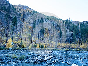 Fall colors at Tumwater Canyon