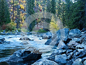 Fall colors at Tumwater Canyon