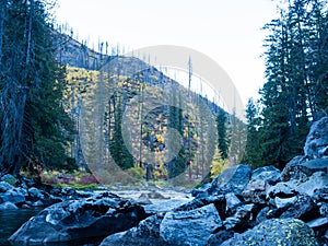 Fall colors at Tumwater Canyon