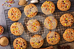 Fall cookies with candy
