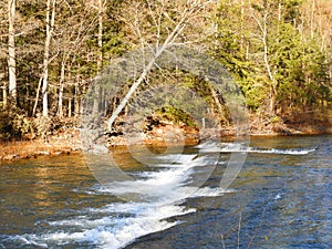 Fall Creek flows through Forest Home Ithaca gorge area