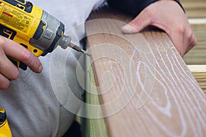 Fall Deck Construction using composite wood