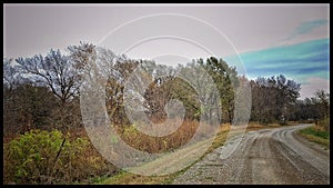 Fall dirt road