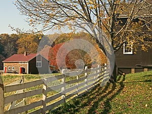 Fall Farm Fence