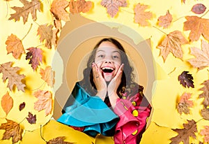 Fall fashion. Enjoy fall weather with proper garments. Waterproof accessories make rainy fall day cheerful and pleasant
