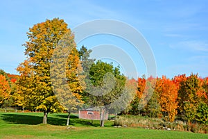 Fall landscape eastern townships