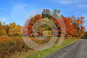 Fall landscape eastern townships