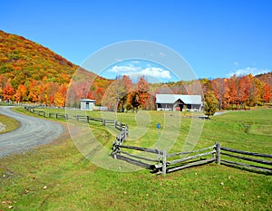 Fall landscape eastern townships