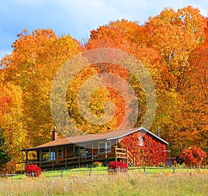 Fall landscape eastern townships