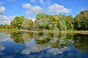 Fall landscape eastern townships Quebec