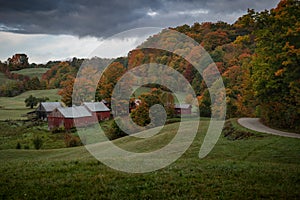 Fall landscape, Jenne Farm, Vermont USA
