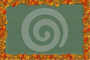 Fall leaf frame background