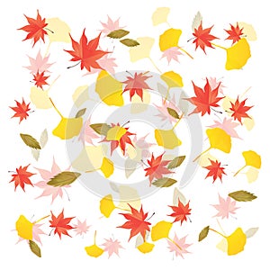 Fall leaves background