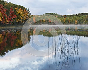 Fall Morning Lake Reflections