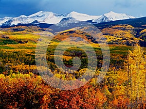 Kebler Pass Fall Mountains