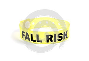 Fall risk patient wristband