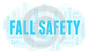 Fall Safety word cloud.