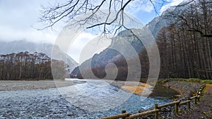 Fall season of kamikochi national park, Japan