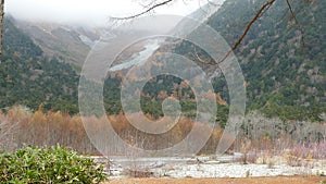 Fall season of kamikochi national park, Japan