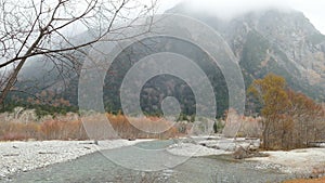 Fall season of kamikochi national park, Japan