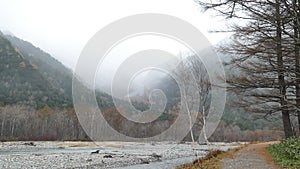 Fall season of kamikochi national park, Japan