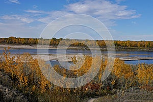 Fall season at Saskatoon in riverside