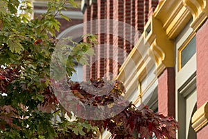 Fall season on Water Street in Port Townsend