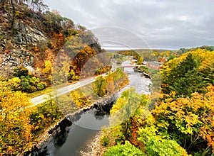 Fall in small town America