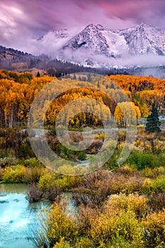 A Fall Snow At Sunrise photo
