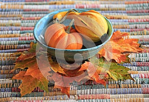 Fall Still Life. Pumpkin. Gourd. Squash.  photo